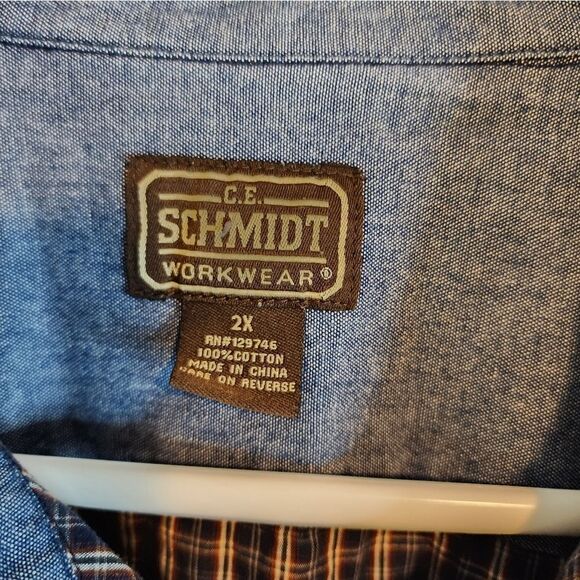 Men's C.E. Schmidt longsleeve button-down shirt, size XXL - Picture 3 of 3